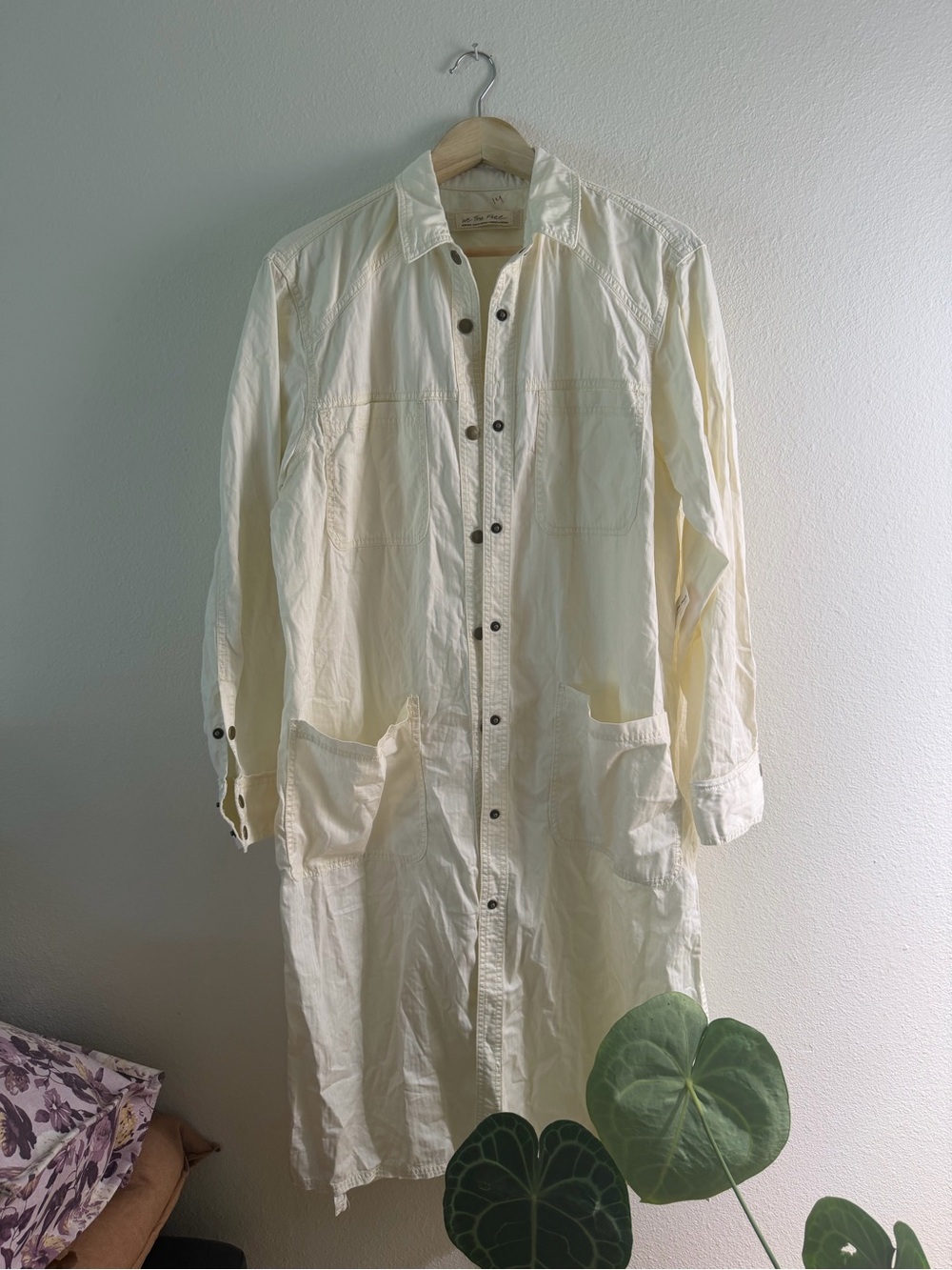 We The Free Light Cream Long Duster